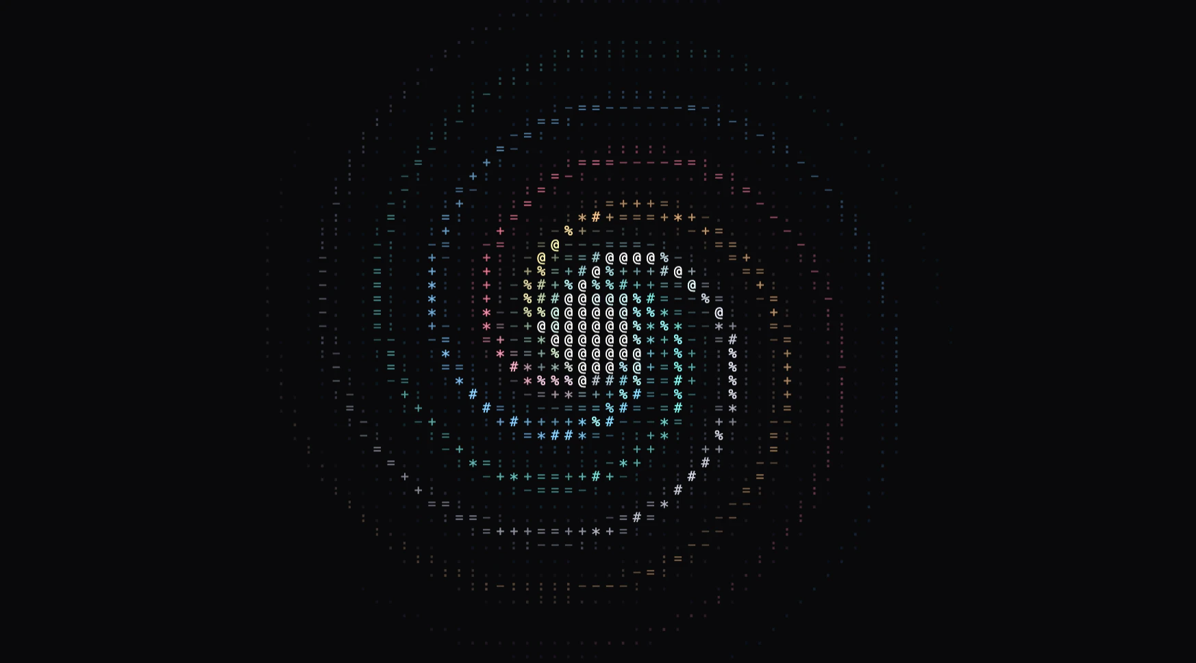 ASCII 旋转星旋与可配置输入源